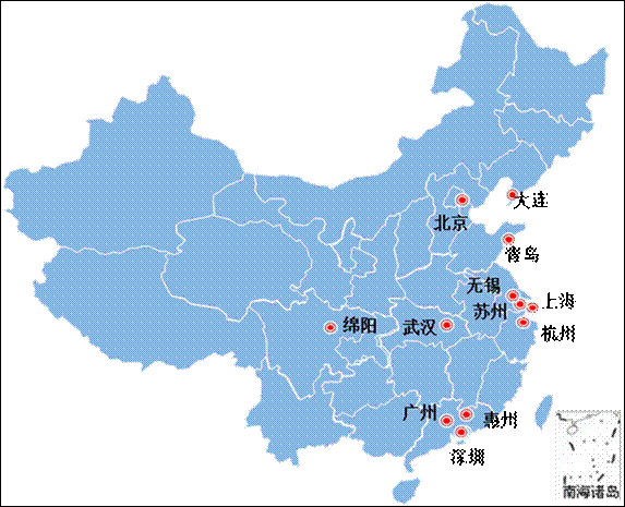 2010���Ї����W�ںϮa�I(y��)���c���зֲ�